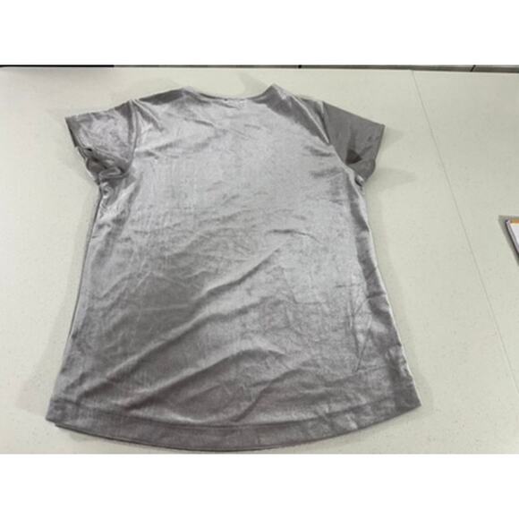 "ANN TAYLOR" Velvet Short Sleeve Blouse Keyhole Tie In Front SZ S Professional - Picture 9 of 10